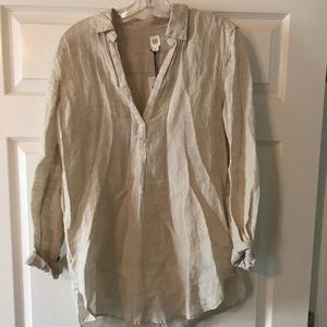 NWT Gap popover linen tunic